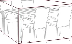 Sunsha Møbelovertræk 112 x 132 x 160 cm - sort| Overtræk