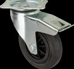 Tente Hjul 160 mm - drej med bremse| Transporthjul Og Løse Hjul