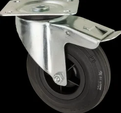 Tente Hjul 125 mm - drej med bremse| Transporthjul Og Løse Hjul