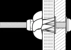Tillex Plugs pan 5 x 55 mm - rød 25-pak| Dyvler Og Plugs