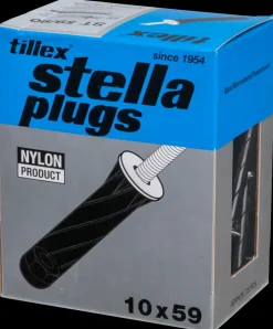 Tillex Plugs pan 5 x 90 mm - sort 25-pak| Dyvler Og Plugs