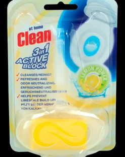 At Home Clean Toiletblok 40 g - Lemon| Rengøringsmidler