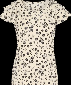 Designed FOR YOU Top med print - Sand| Øvrigt Tøj Og Tilbehør