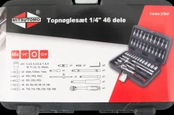 Mitsutomo Topnøglesæt 1/4" - 46 dele| Topnøglesæt Og Skralder