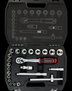 Mitsutomo Topnøglesæt 3/8" 24 dele| Topnøglesæt Og Skralder