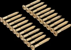 Arvid Nilsson Træskrue messing 4 x 30 mm 20-pak| Skruer