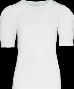 Designed FOR YOU T-shirt med pufærmer - Hvid| T-Shirts Og Skjorter