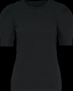 Designed FOR YOU T-shirt med pufærmer - Sort| T-Shirts Og Skjorter