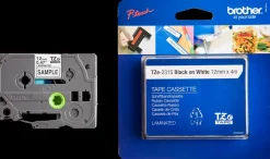 brother at your side TZe tape 4 m - hvid/sort| Kontorartikler
