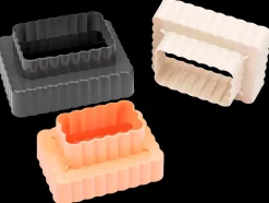 SJÖBO Udstiksform firkant 3-pak - assorterede farver| Køkkenredskaber