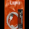 Leki Denmark USB til Lightning Kabel - 1.0 meter| Mobiltilbehør