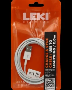 Leki Denmark USB til Lightning Kabel - 2.0 meter| Mobiltilbehør