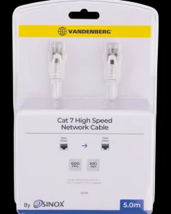 VANDENBERG Netvækskabel Cat7 5 meter - hvid| Netværkskabler Og Tilbehør