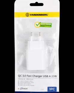 VANDENBERG Quick lader USB-A 20 W| Mobiltilbehør