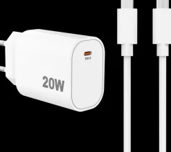 VANDENBERG Quick lader 20W - USB-C kabel| Mobiltilbehør