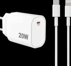 VANDENBERG Quick lader 20W - Lightning® kabel| Mobiltilbehør