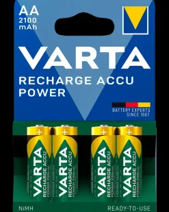 Varta Genopladelig batteri - AA 2100mAh 4-pak| Batterier