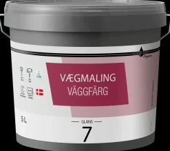 Droppen Elegance Vægmaling Glans 7 - hvid| Maling Indendørs