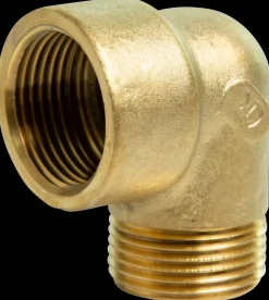 Vinkel 90° 1/2'' M/N - messing| Rør Og Fittings