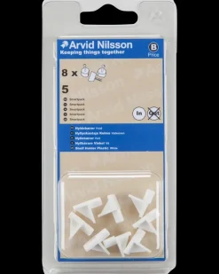 Arvid Nilsson Vinkelhyldebærer Ø5 mm 8-pak - hvid| Øvrige Monteringsbeslag