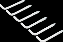 Arvid Nilsson Vinkelskrue hvid Ø4 x 40 mm 6-pak| Kroge Og Ophæng