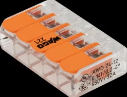 Wago Fjedersamlemuffe til 5 ledninger 8-pak| Samlemuffer