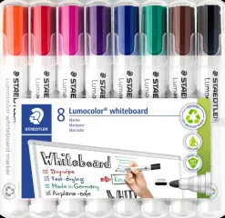 Staedtler Whiteboardpen 8-pak - 2 mm| Kontorartikler