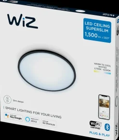 WiZ Plafond superslim Ø30cm 16W - sort| Loftslamper Og -Pendler