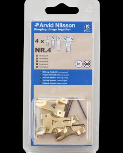 Arvid Nilsson X-krog dobbelt messing 4-pak| Kroge Og Ophæng